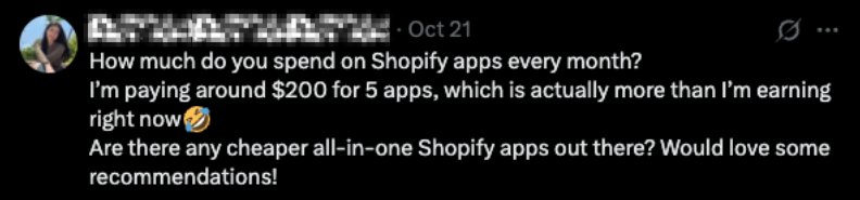 Twitter discussion about alternatives